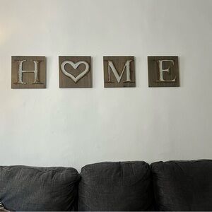 Rustic Brown 'HOME' Wall Decor